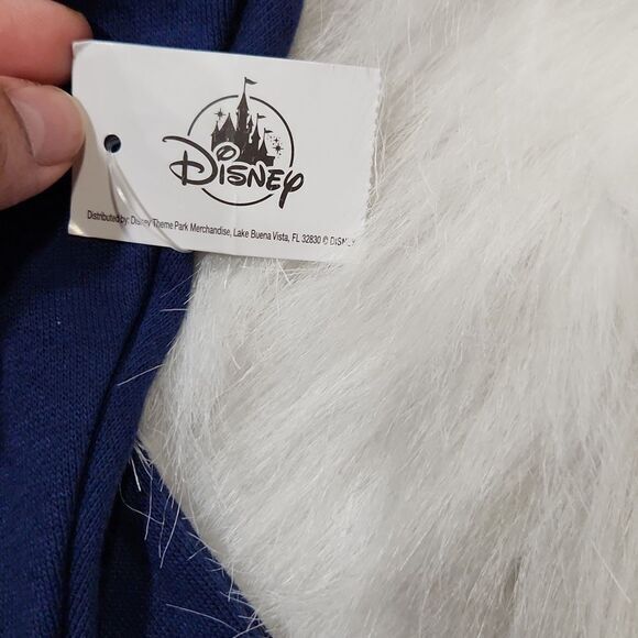 Walt Disney World NWT -817 50th Anniversary Navy Castle Crop Top Hoodie size 1X - Picture 6 of 9